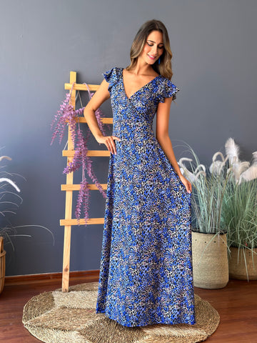 Vestido Ana Blue Print