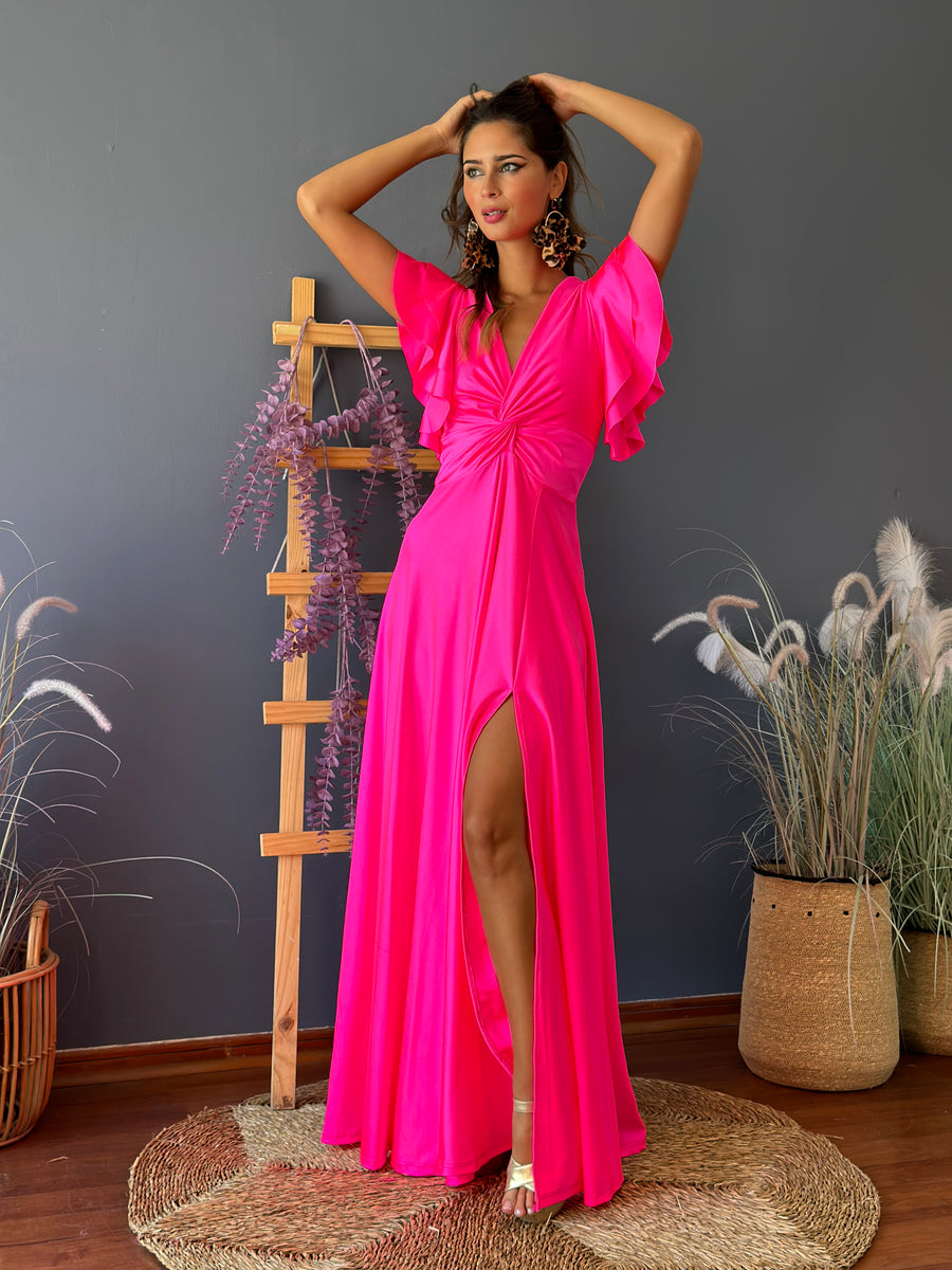 Vestido María José Fucsia