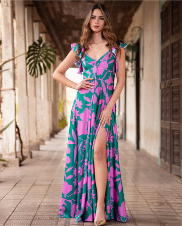 Vestido Dora Green  Party