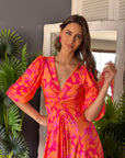 Vestido Josefina Orange Passion