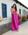 Vestido Paula Magenta