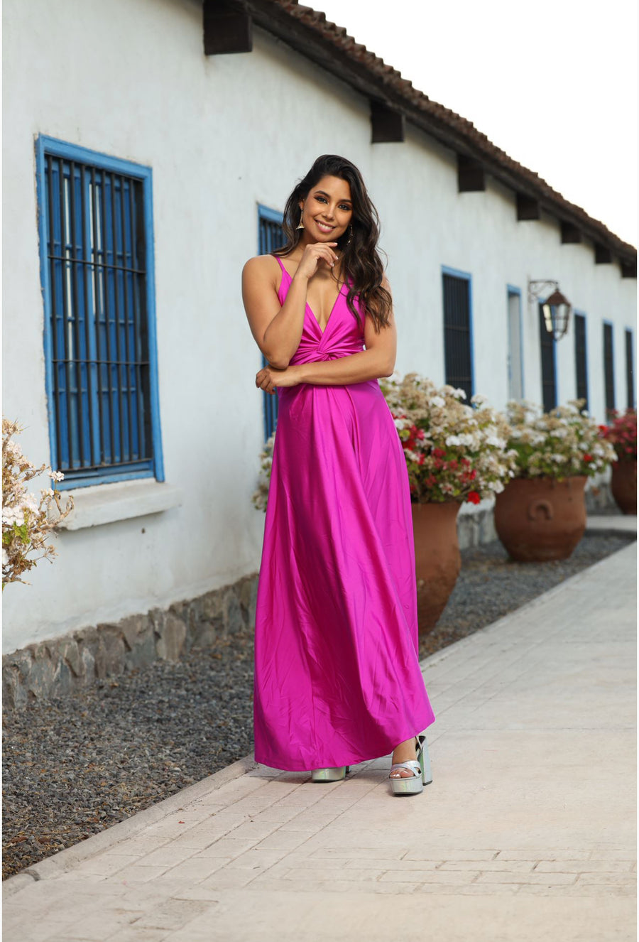 Vestido Paula Magenta