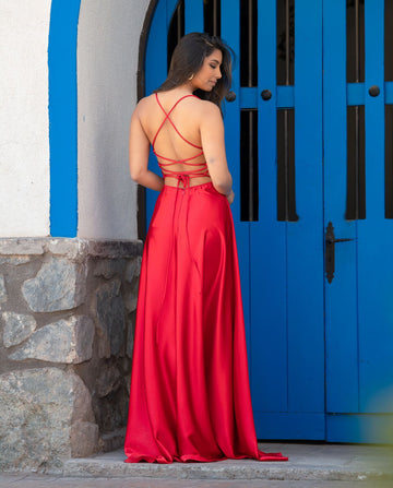 Vestido Fiorella Rojo