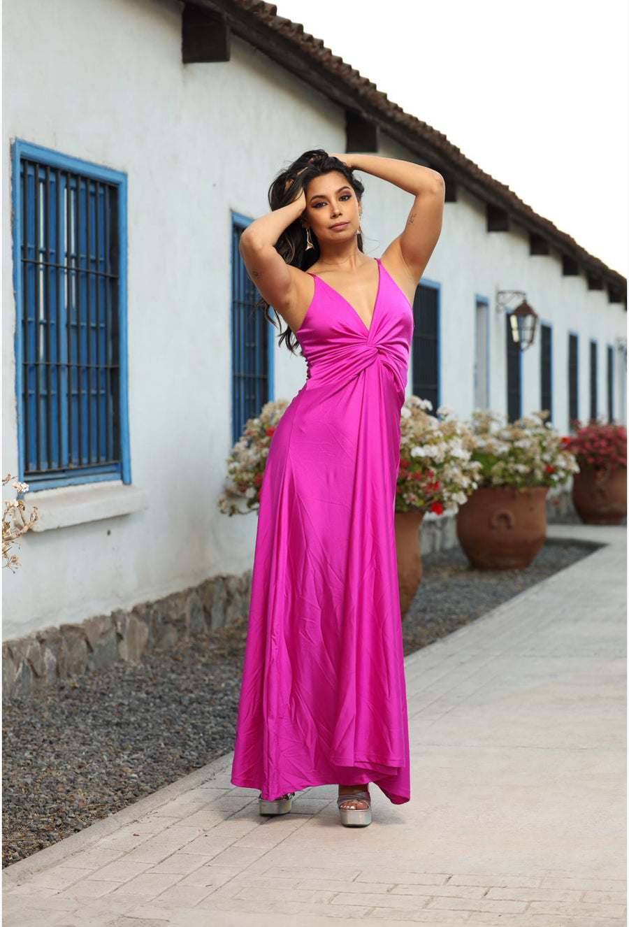 Vestido Paula Magenta