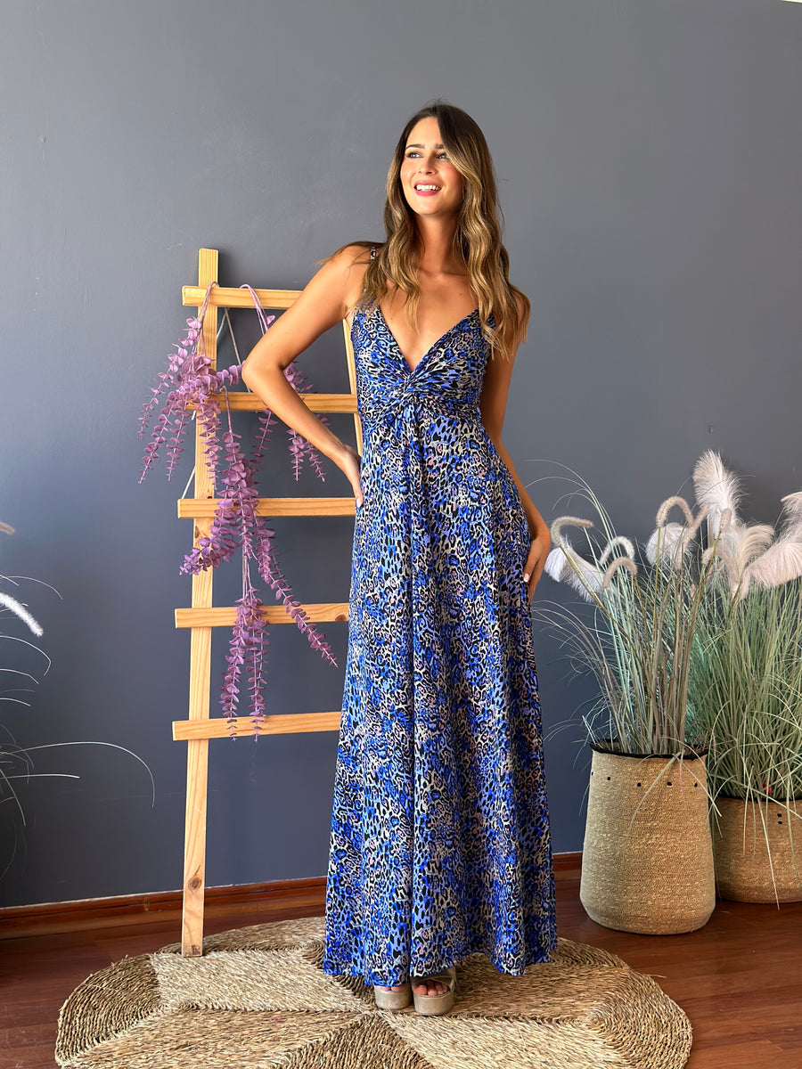 Vestido Paula Blue Print