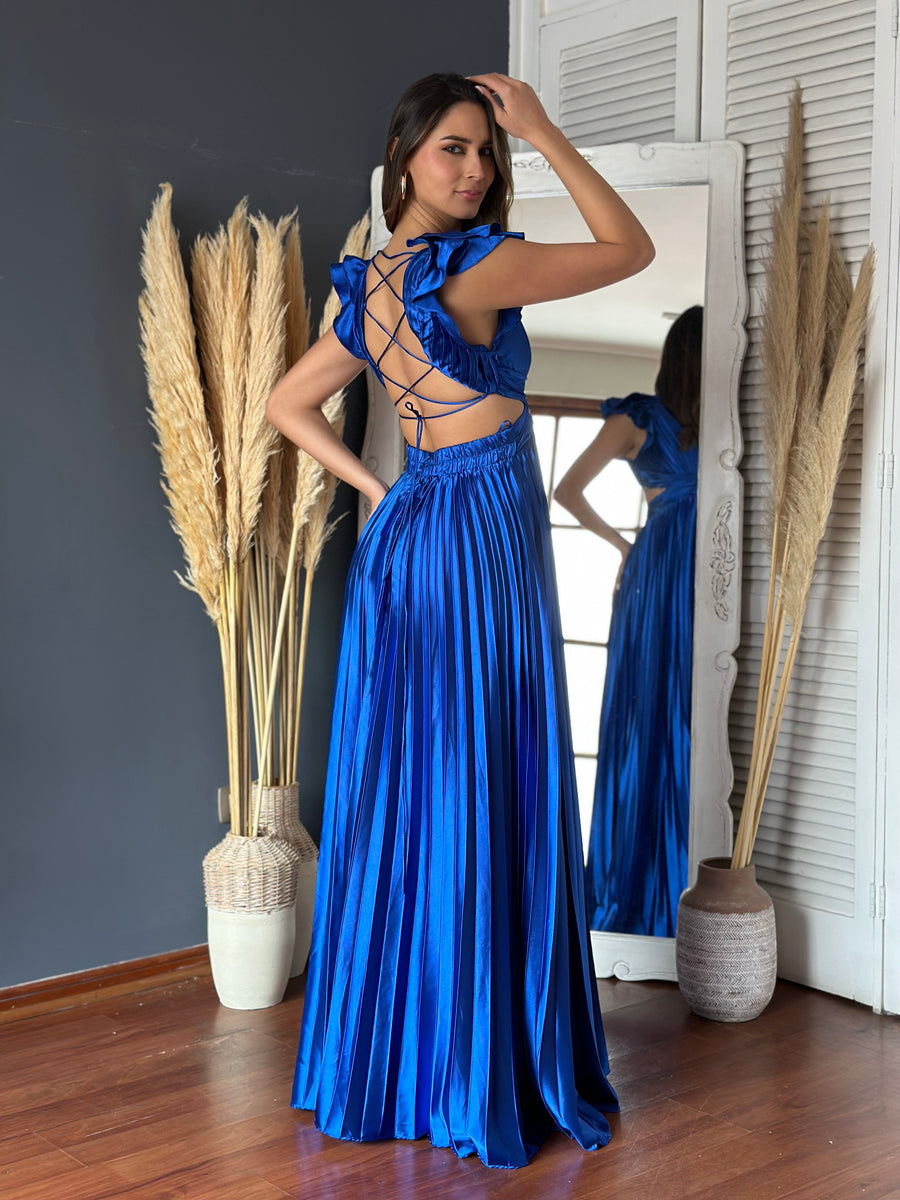 Vestido Paty Azul