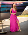 Vestido Valeria Fucsia