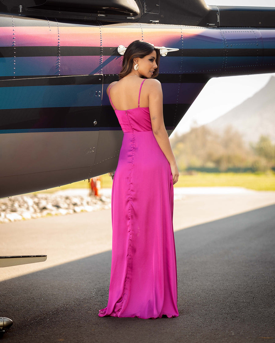 Vestido Valeria Fucsia