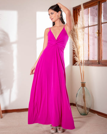 Vestido Paula Fucsia