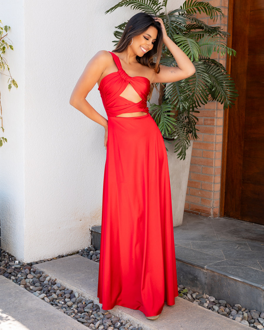 Vestido Doménica Rojo