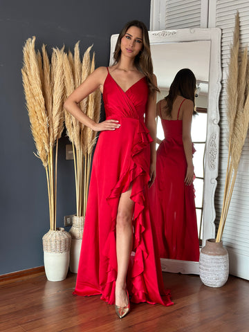 Vestido Valeria Rojo