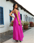 Vestido Paula Magenta