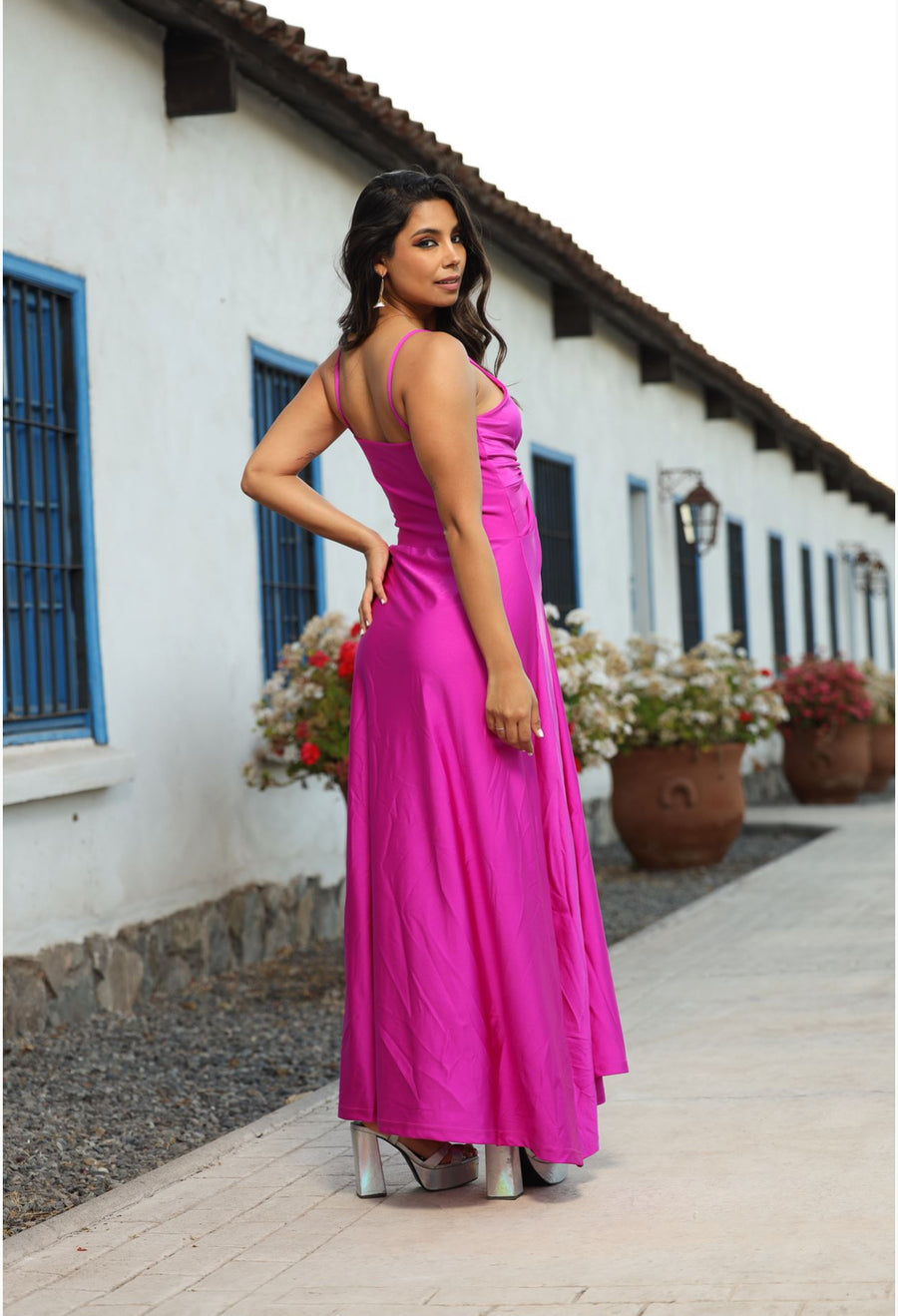 Vestido Paula Magenta