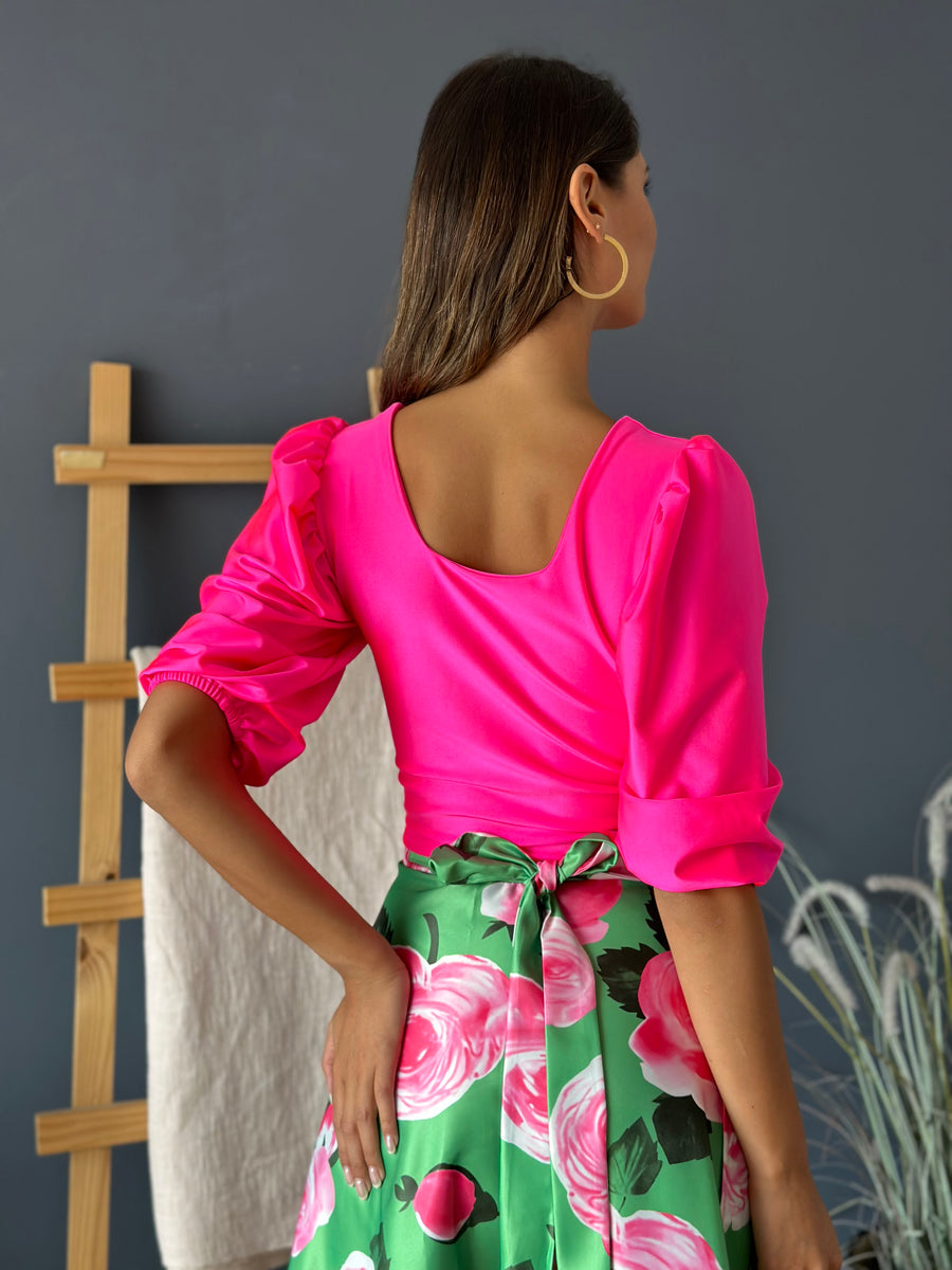 Top Josefina Fucsia